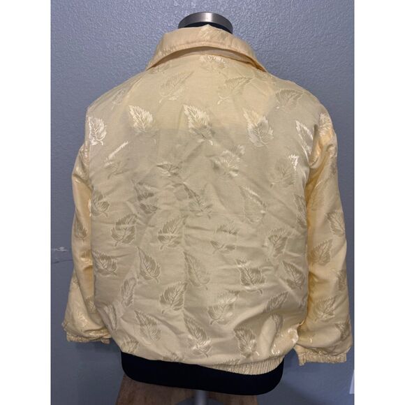 Vintage EVR Women's Windbreaker Jacket & Pants Set Size L Polyester/Cotton Yello - Picture 3 of 16